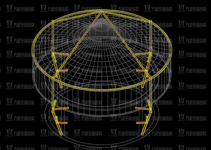 淮安鹽化新材料產(chǎn)業(yè)園區(qū)污水處理廠膜結(jié)構(gòu)項目竣工