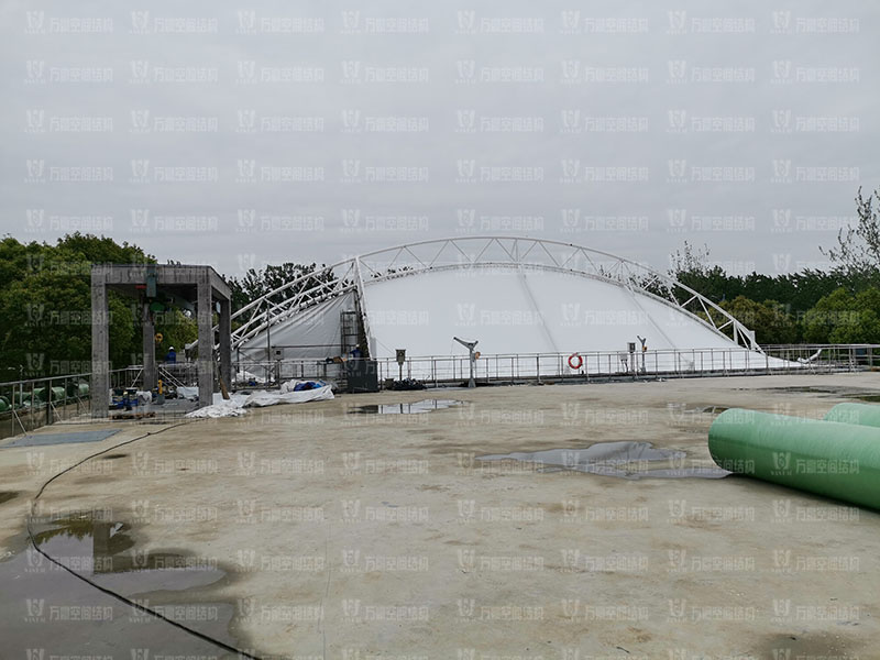 淮安鹽化新材料產(chǎn)業(yè)園區(qū)污水處理廠膜結(jié)構(gòu)項目竣工