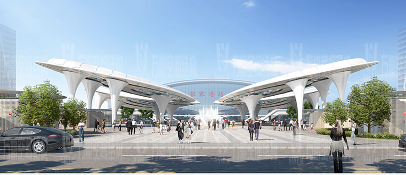 張家港高鐵站前大蝴蝶景觀膜結(jié)構(gòu)工程進(jìn)入第二階段二次結(jié)構(gòu)拼裝與吊裝 張家港高鐵站前大蝴蝶景觀膜結(jié)構(gòu)工程進(jìn)入第二階段二次結(jié)構(gòu)拼裝與吊裝