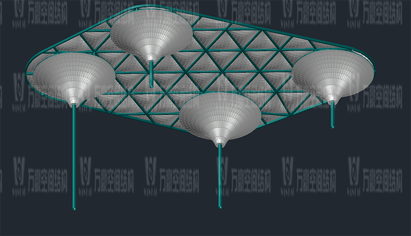 萬(wàn)豪2021第7標(biāo)-臺(tái)州大板橋ETFE氣枕天幕項(xiàng)目