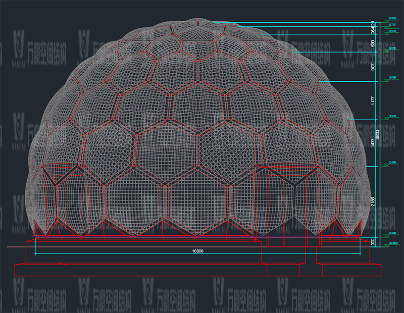 無線創(chuàng)智城市功能空間業(yè)態(tài)優(yōu)化五星集市鋼膜結構工程