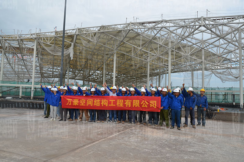 萬豪空間結(jié)構(gòu)員工到杭州亞運(yùn)會棒（壘）球體育文化中心膜結(jié)構(gòu)項目學(xué)習(xí)交流