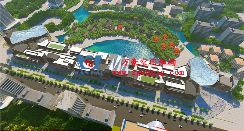 文一塘溪津門(mén)天幕鋼結(jié)構(gòu)及ETFE膜結(jié)構(gòu)氣枕膜工程