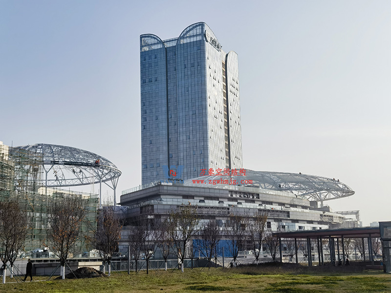 明宇廣場6號地塊商業(yè)（萬達廣場）改造項目鋼膜結(jié)構(gòu)ETFE蓋頂天幕工程