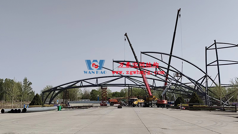 陜西定邊馬蓮灘沙漠公園鋼膜結構工程