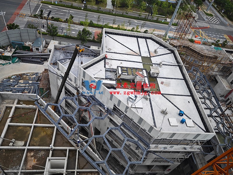 嘉興長安里ETFE氣枕鋼膜結(jié)構(gòu)頂棚工程 嘉興長安里ETFE氣枕鋼膜結(jié)構(gòu)頂棚工程