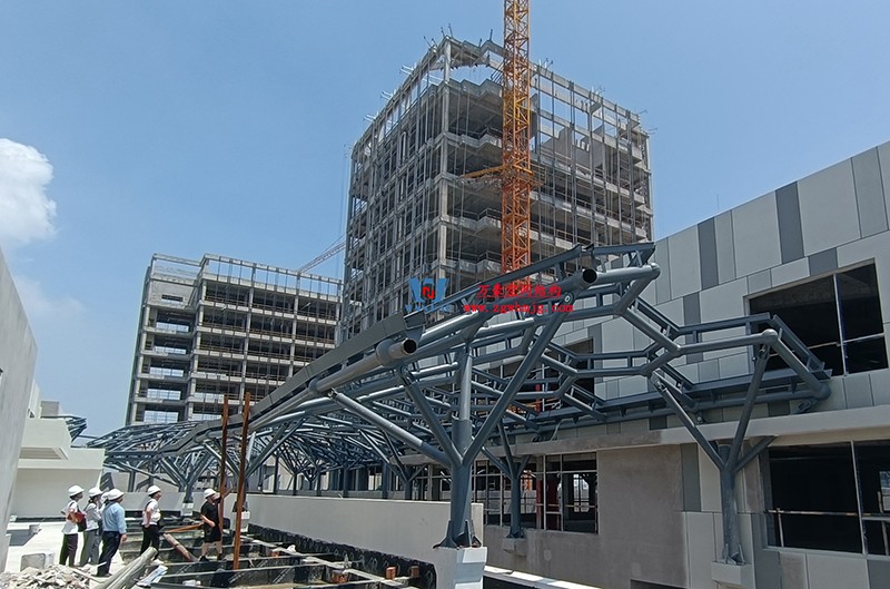 嘉興長安里ETFE氣枕鋼膜結構頂棚工程現(xiàn)場學習觀摩會 嘉興長安里ETFE氣枕鋼膜結構頂棚工程現(xiàn)場學習觀摩會