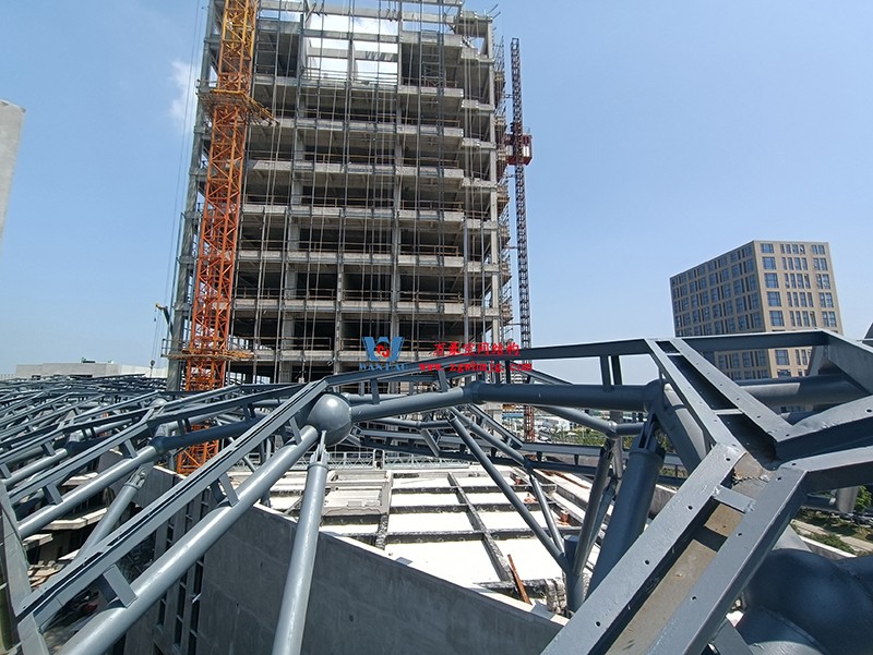 嘉興長安里ETFE氣枕鋼膜結構頂棚工程現(xiàn)場學習觀摩會 嘉興長安里ETFE氣枕鋼膜結構頂棚工程現(xiàn)場學習觀摩會