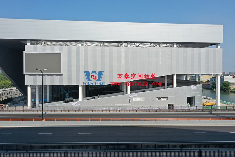 紹興國際會展中心C1區(qū)展廳幕墻網格膜工程