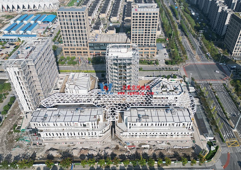 嘉興長安里ETFE氣枕鋼膜結(jié)構(gòu)頂棚工程 嘉興長安里ETFE氣枕鋼膜結(jié)構(gòu)頂棚工程