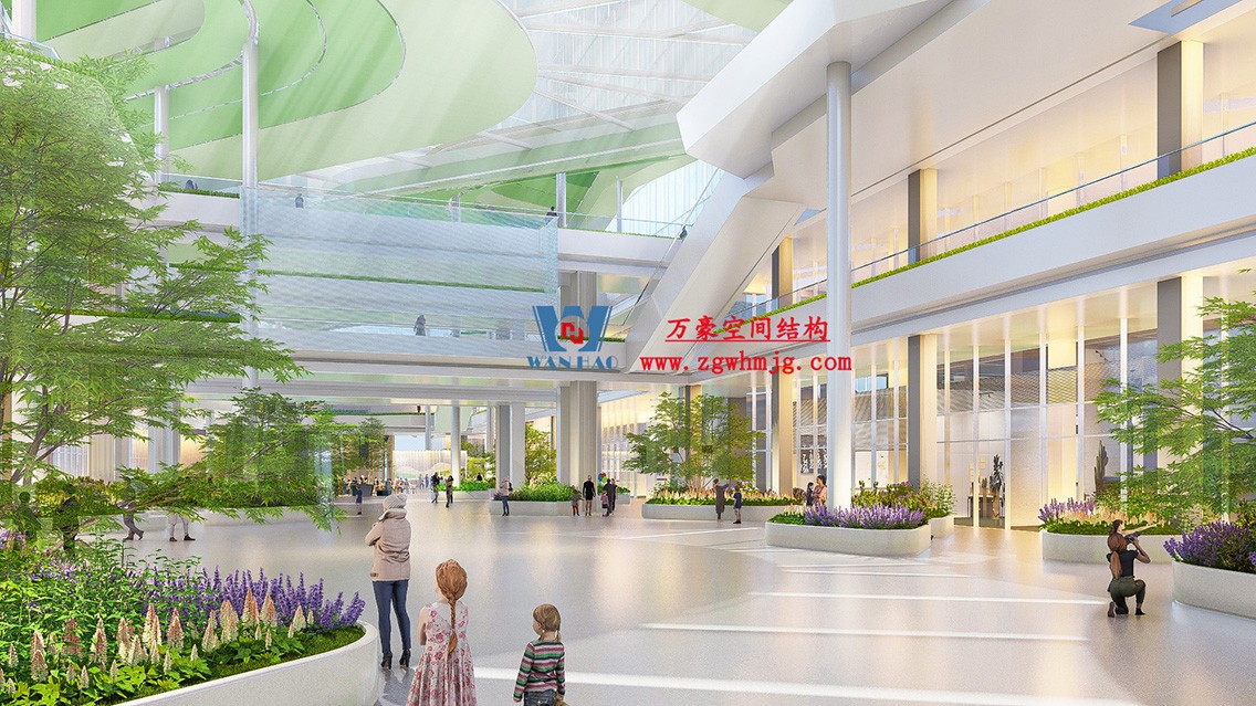 博多森谷項目中庭鋼膜結構工程 博多森谷項目中庭鋼膜結構工程