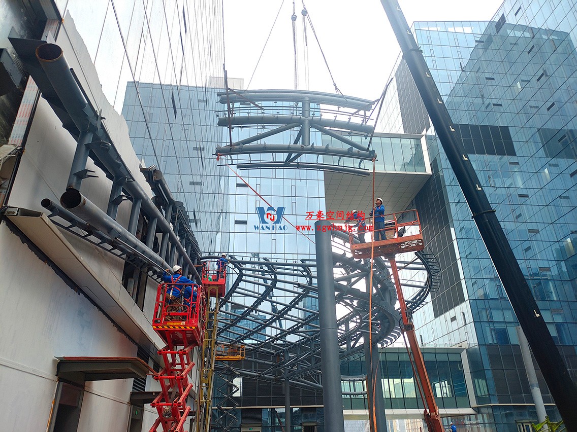 博多森谷項目中庭鋼膜結構工程 博多森谷項目中庭鋼膜結構工程