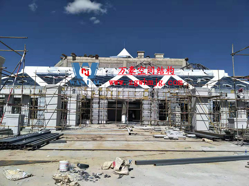 青海茶卡鹽湖天空之境集散中心鋼膜結(jié)構項目