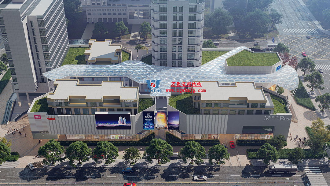 賦含夢(mèng)幻色彩的商業(yè)街膜結(jié)構(gòu)天幕，即將閃亮登場！