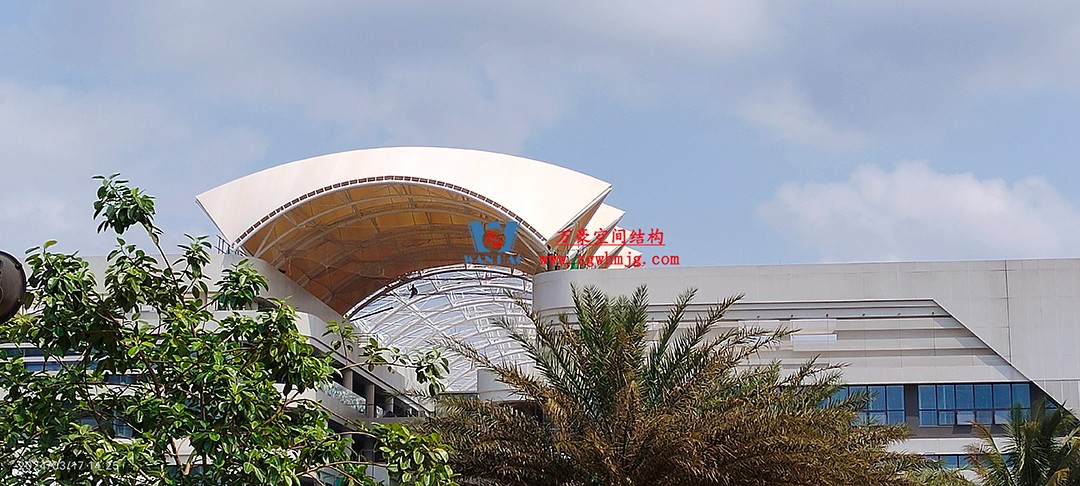 施工加速，這個PTFE膜結構天幕即將完工！