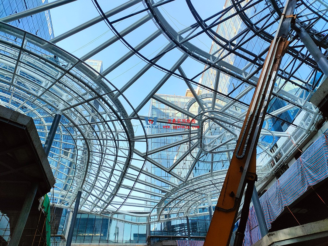 恭喜|杭州博多森谷ETFE氣枕連廊天幕順利完工 恭喜|杭州博多森谷ETFE氣枕連廊天幕順利完工