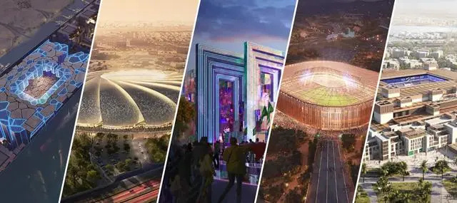 沙特公布2034年世界杯的15個場館設(shè)計，預(yù)計耗資數(shù)千億美元