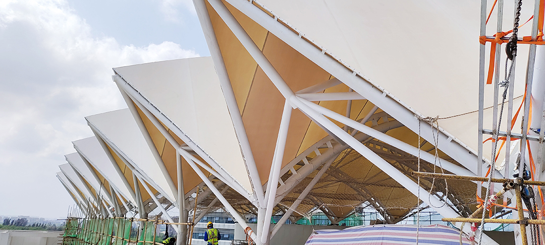 超強(qiáng)臺(tái)風(fēng)"摩羯"狂嘯登陸，這個(gè)膜結(jié)構(gòu)天幕經(jīng)受?chē)?yán)峻考驗(yàn)！