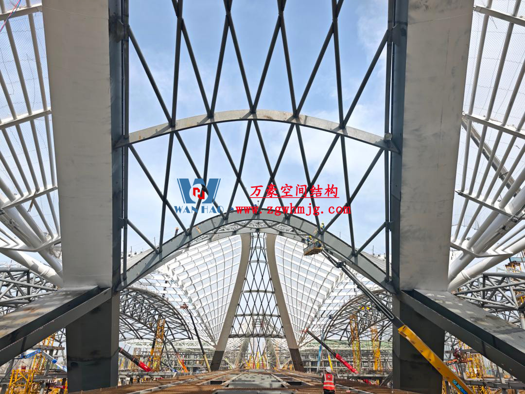 鄭州中原高鐵港數(shù)字展貿(mào)城ETFE膜結(jié)構(gòu) PTFE膜結(jié)構(gòu)項(xiàng)目