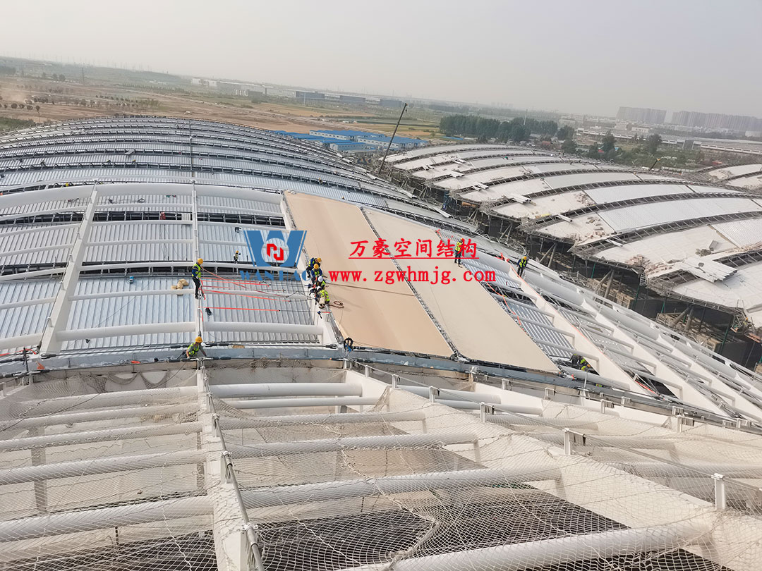 鄭州中原高鐵港數(shù)字展貿(mào)城ETFE PTFE膜結(jié)構(gòu)項(xiàng)目