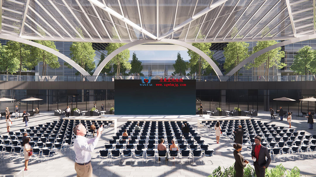 ETFE氣枕膜與雙曲面空間網(wǎng)殼結(jié)構(gòu)結(jié)合是什么樣？一起來一睹真容