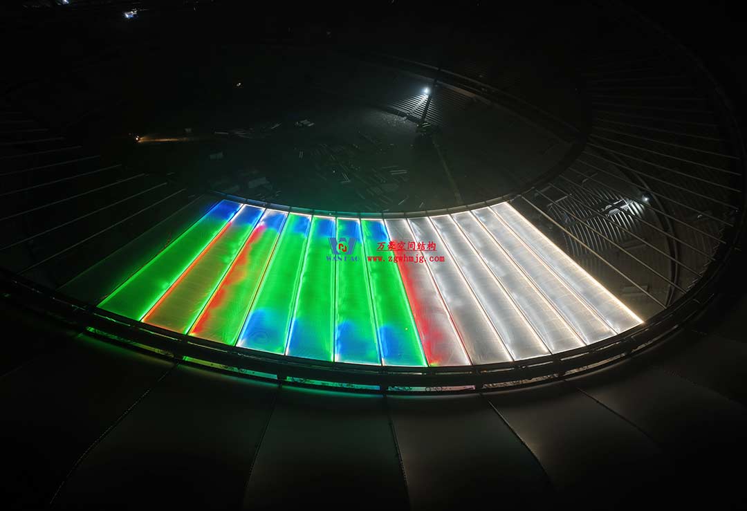 太湖之畔，華燈初上|無錫奧體中心施工加速