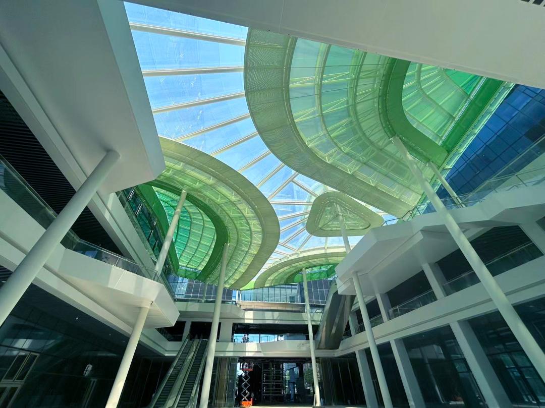 杭州爆紅新地標(biāo)！鋼膜結(jié)構(gòu)茶香穹頂！