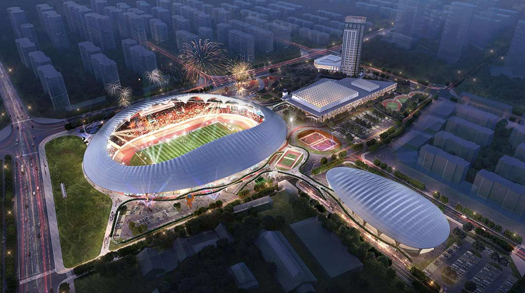 山東蓬萊體育場施工進(jìn)度大揭秘！