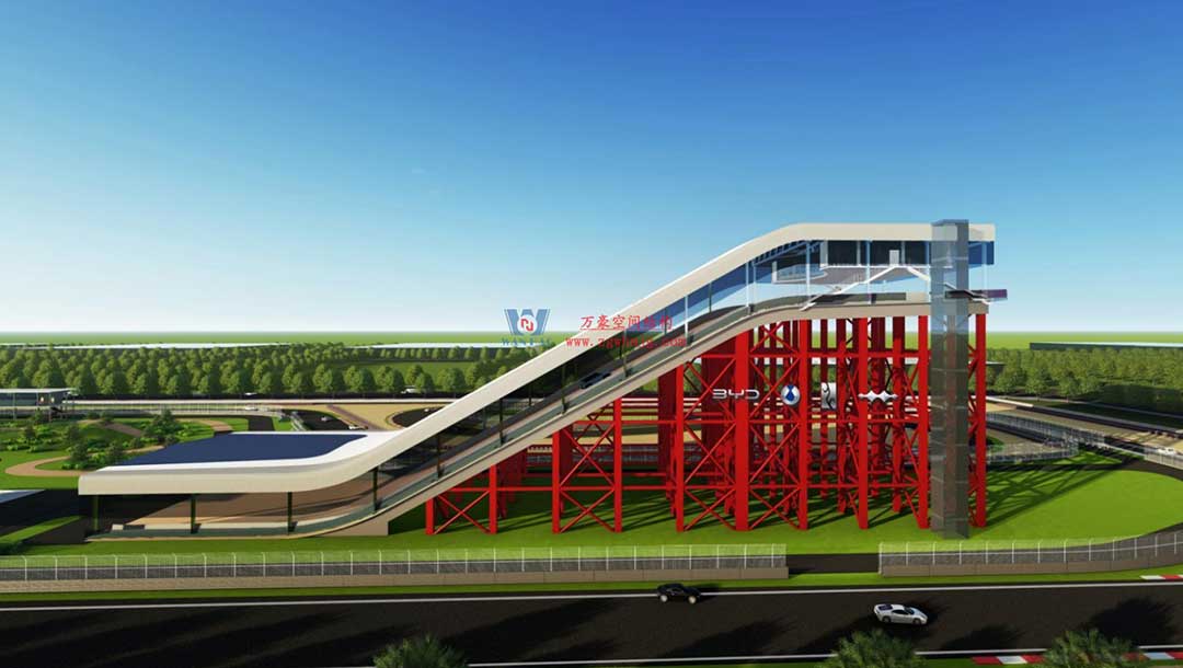 比亞迪賽車場驚現(xiàn)“風之翼”！又一座PTFE膜結構干拔沙坡頂棚拔地而起